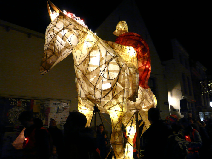 Sint-Maarten in de lampionnenoptocht