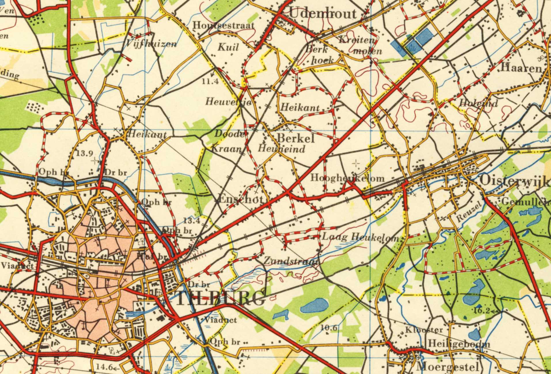 Tilburg en omgeving 1958