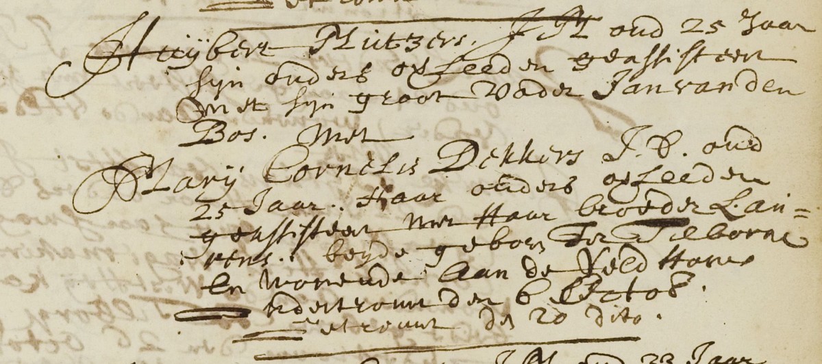 Trouwakte Huibert Mutsaerts en Marie Deckers